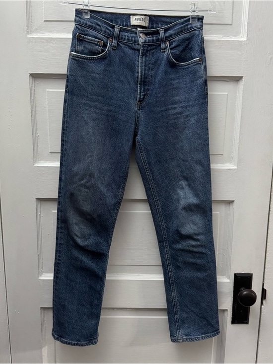Denim - AGOLDE Wilder Jeans High Rise Straight Leg Medium Wash Womens 24